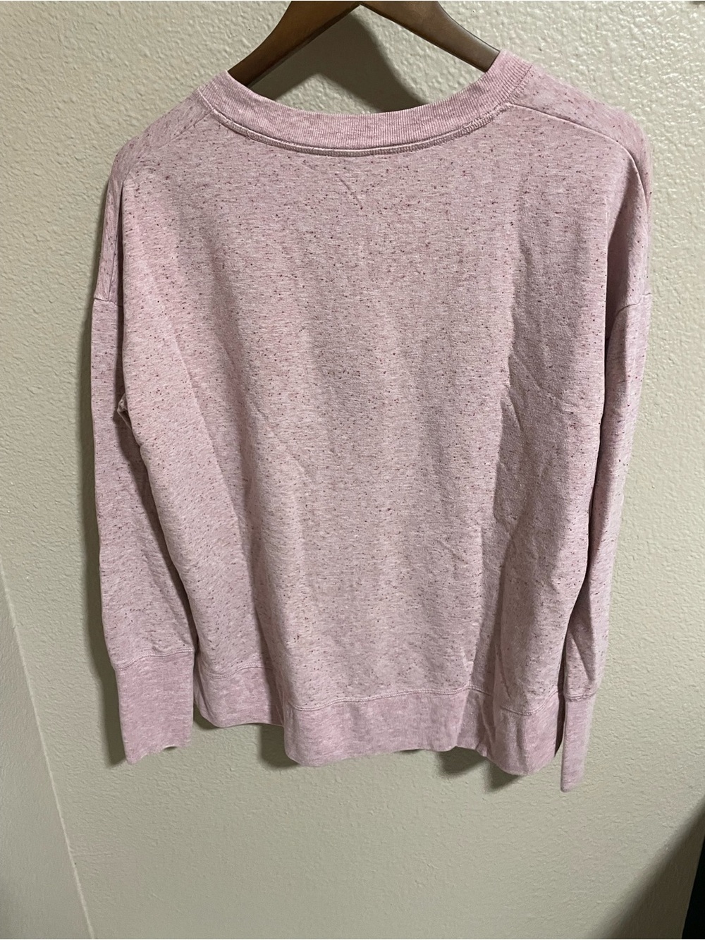 Athleta Heathered Light Pink Crew Sweatshirt - Picture 2 of 4